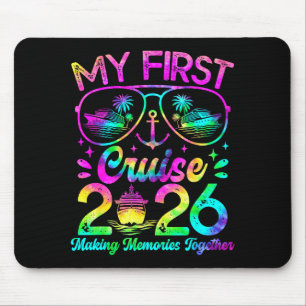 Mousepad Minha Primeira Viagem de Cruzeiro 2026 Divertida P