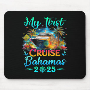 Mousepad Minha Primeira Viagem de Cruzeiro Bahamas 2025 Fam