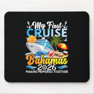 Mousepad Minha Primeira Viagem de Cruzeiros Hamas 2026 Fofo