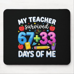 Mousepad Minha Professora Sobreviveu 100 Dias De Mim Engraç