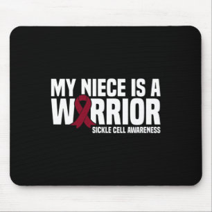 Mousepad Minha sobrinha é uma Célula Falciforme de Burgundy