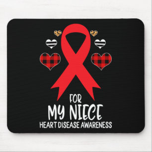 Mousepad Minha sobrinha sobre doenças cardíacas Sensibiliza