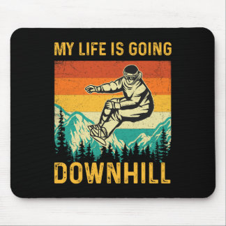 Mousepad Minha Vida Vai Descida - Snowboardi