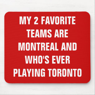 MOUSEPAD MINHAS 2 EQUIPES FAVORITAS SÃO MONTREAL E O WHO