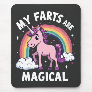 Mousepad Minhas Farinhas São Magicas, Engraçadas, Unicórnio