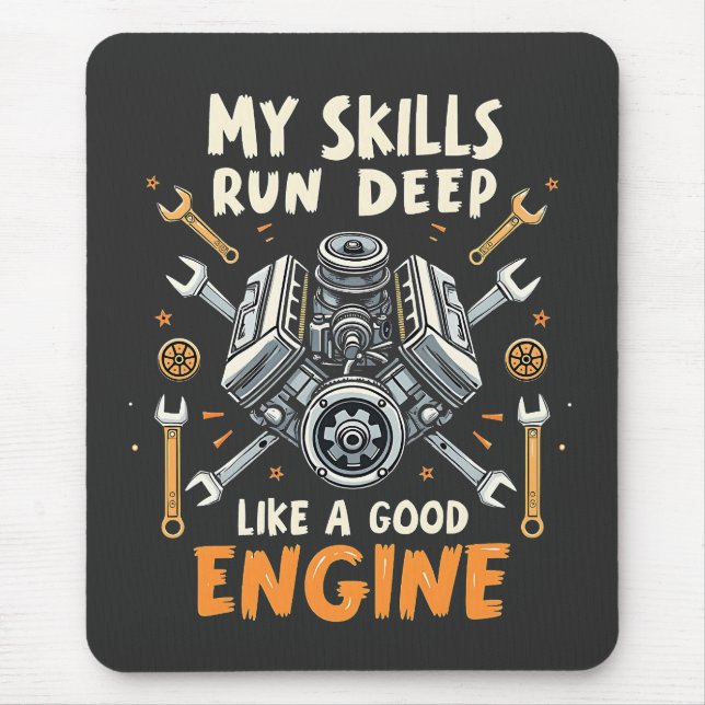 Mousepad Minhas habilidades funcionam profundamente como um (Frente)