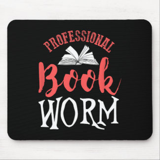 Mousepad Minhoca de Livro Profissional
