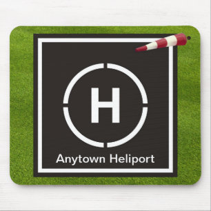 Mousepad Mini almofada de aterragem do helicóptero -
