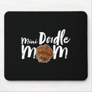 Mousepad Mini doodle mãe cachorro fofo cachorro feminino ma