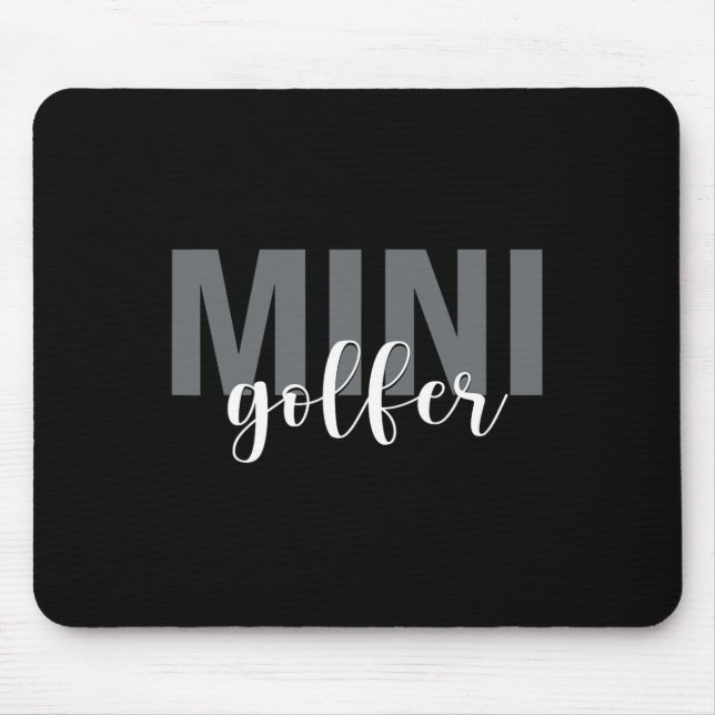 Mousepad Mini Golfer Golf Miniatura Golfe (Frente)