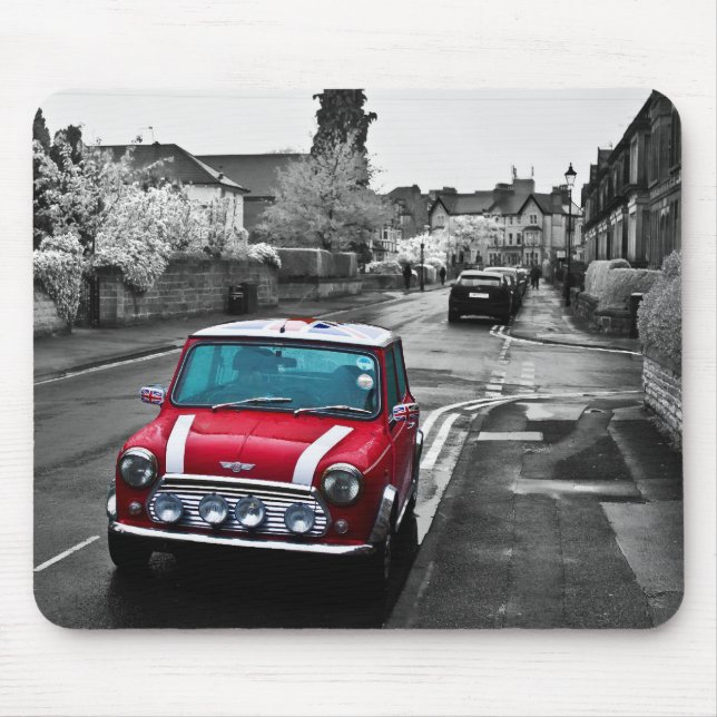 Mousepad Mini vermelho impressionante (Frente)