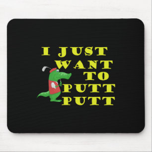 Mousepad Miniatura Golfe Engraçado Mini Golfe Golf Ball Put