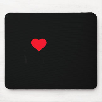 Mousepad Minimal I love my fiancee heart funny family
