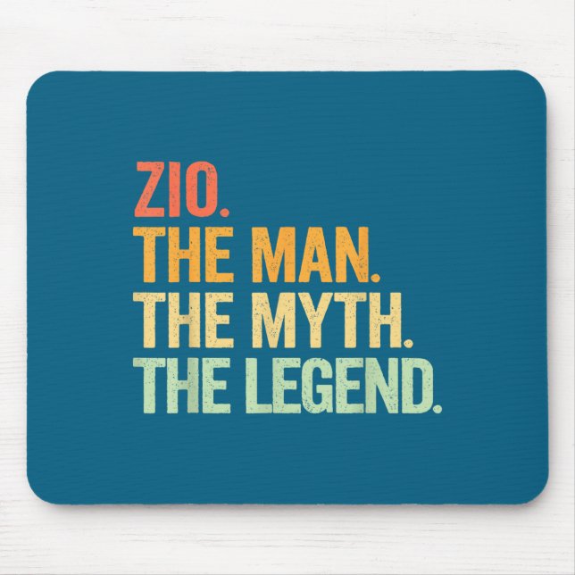 Mousepad Minimal Zio Man Myth Legend Retro (Frente)