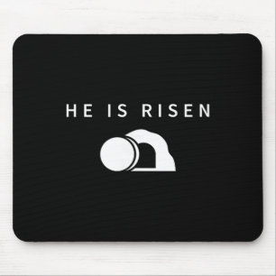 Mousepad Minimalismo Religioso Cristão Páscoa Jesus Ele Est