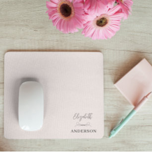 Mousepad Minimalista moderno cor-de-rosa