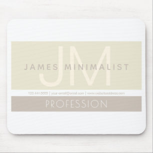 Mousepad Minimalista Moderno Tons terrosos Bege