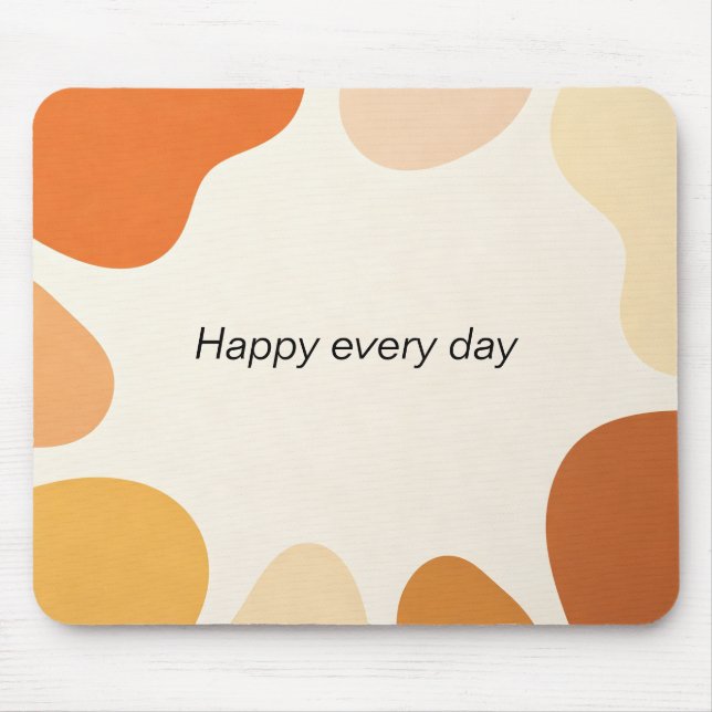 Mousepad Minimalista Morandi Montanha Quarto de Do (Frente)