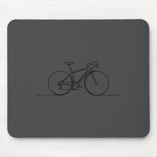 Mousepad Minimalistic Bicycle Cycling,bike Rider Mountainbi (Frente)