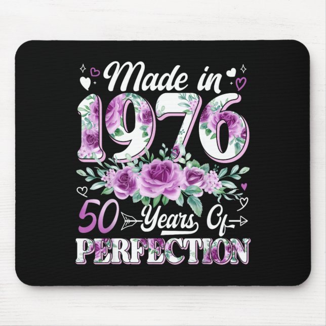 Mousepad Mínimo 50 Anos Feito em 1976 (Frente)