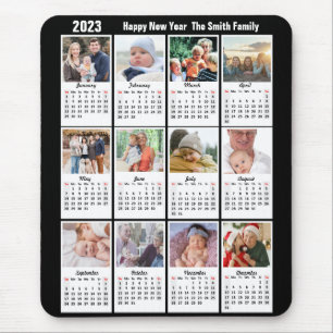 Mousepad Mínimo de Foto Moderno da Família de Fotos do Cale