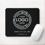 Mousepad Mínimo de logotipo comercial<br><div class="desc">Personalize este mouse com o logotipo da sua empresa, seu slogan ou linha de etiqueta e seu endereço de site (pode ser deixado vazio se você não quiser nenhuma impressão). ALTERE a cor preta para qualquer coisa com as ferramentas Editar. Use o botão de mensagem se precisar de ajuda com...</div>