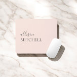 Mousepad Mínimo - Luminosidade De Script Chic - Cor-De-Rosa<br><div class="desc">Mínimo e moderno mouse pad.</div>