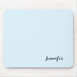 Mousepad Mínimo Personalizado Girly Pastel Blue