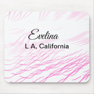 Mousepad Mínimo simples adicione seu nome texto local local