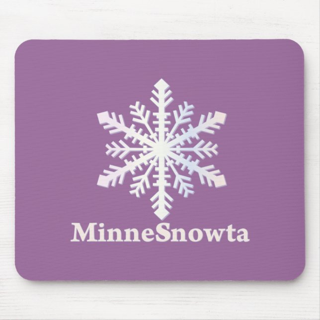 Mousepad MinneSnowta com Floco de Neve (Frente)