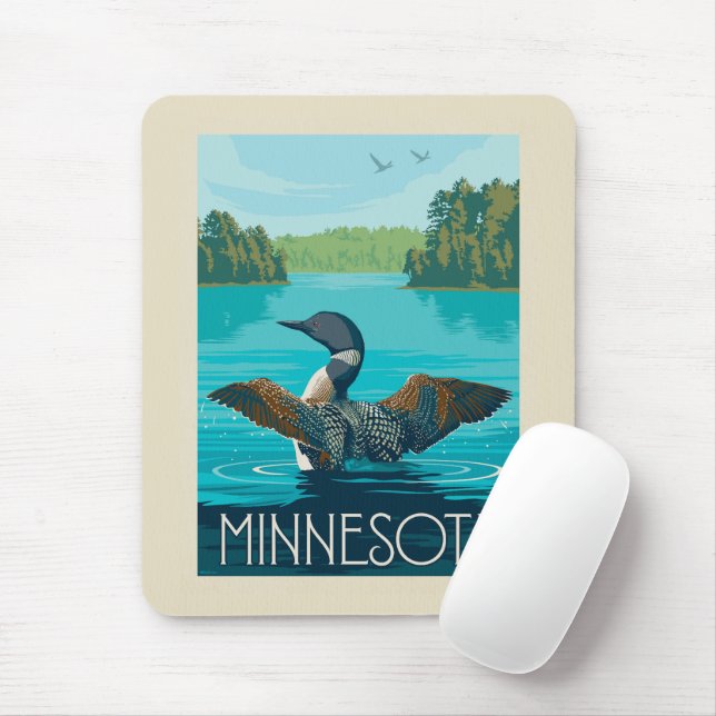 Mousepad Minnesota | Loon (Com mouse)