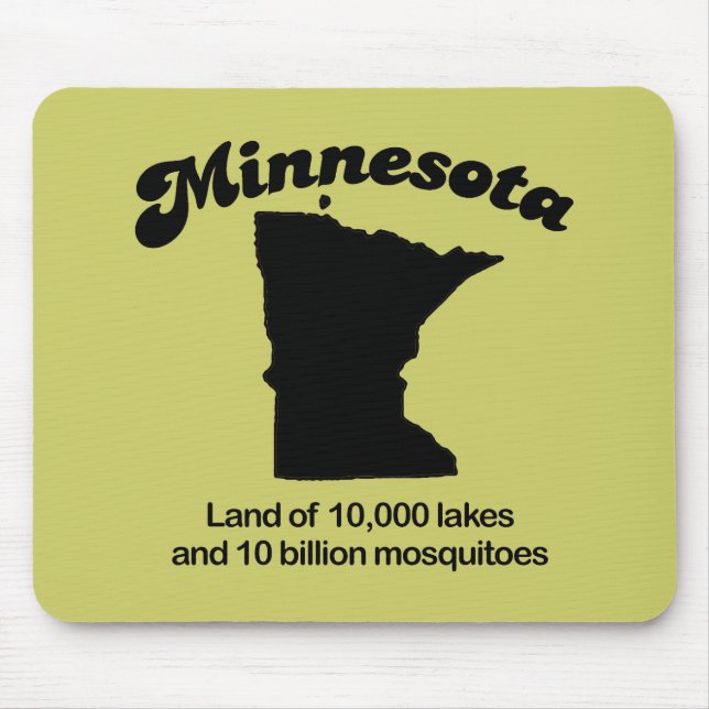 Mousepad Minnesota Motto - Terra de 10 mil lagos (Frente)