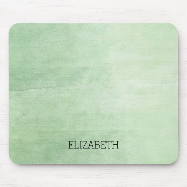 Mousepad Mint Breeze Watercolor (Frente)