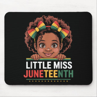 Mousepad Miss Juneteenth Freedom Black American African Gir