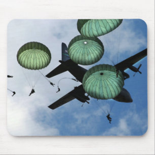 Mousepad Missão maciça do salto, pára-quedas, exército de