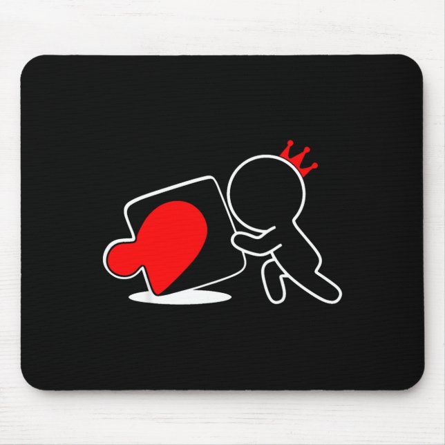 Mousepad Missing Ece Heart Puzzle Couple Matching Valentine (Frente)