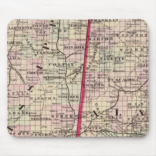 Mousepad Mississippi e Alabama (Frente)