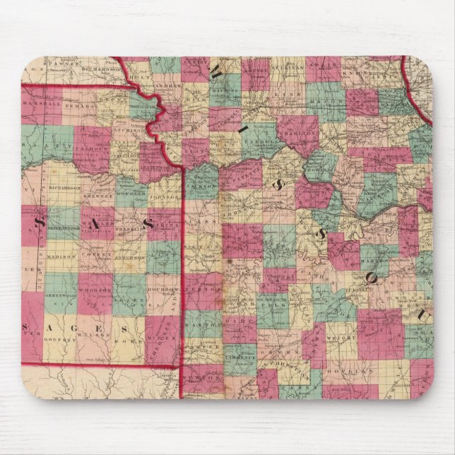 Mousepad Missouri e Kansas (Frente)