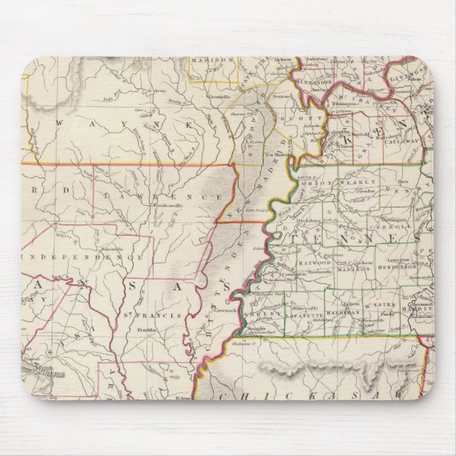 Mousepad Missouri, Ill, Ky, Tenn, Ala, Miss, Ark (Frente)