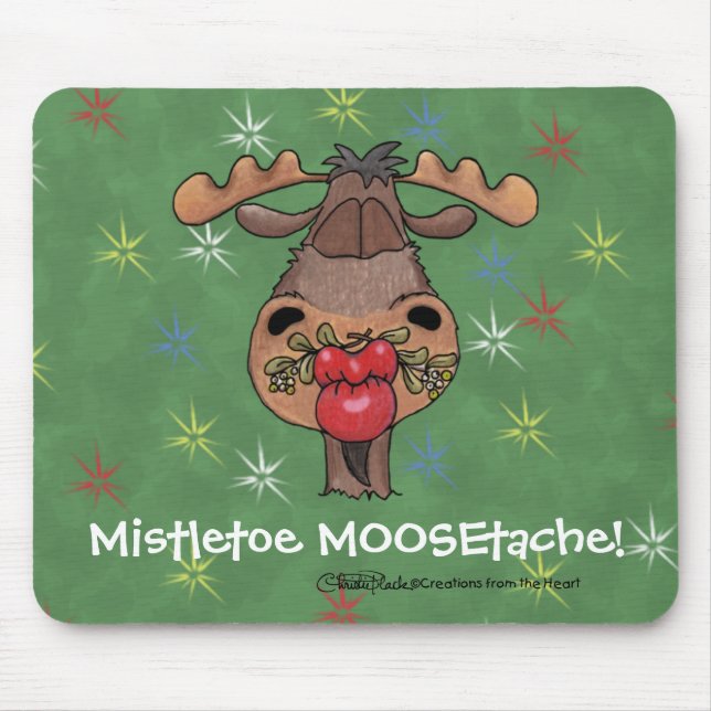 Mousepad Mistletoe MOOSEtache (Frente)