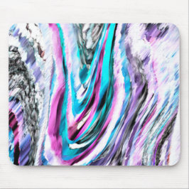 Mousepad misto de gradiente e chuviscado, ciano e rosa