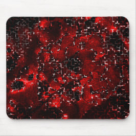 Mousepad Mistura de pétalas vermelhas chuvosas e rústicas s