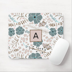 Mousepad Mistura Whimsical Teal Cinza Pink Fluindo Personal