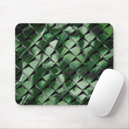 Mousepad Misturar quadrados 3D com imagem verde-escura do f