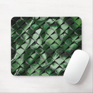 Mousepad Misturar quadrados 3D com imagem verde-escura do f
