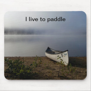 Mousepad Misty Lake Canoe