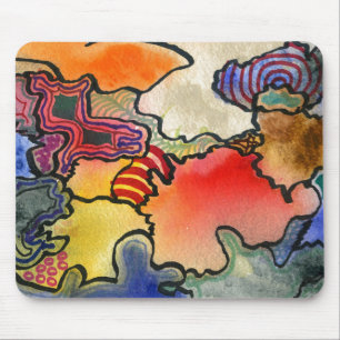 Mousepad "Mites e Tites" Painel de Design Abstrato