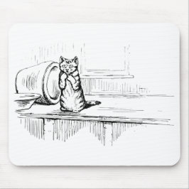 Mousepad Mittens the Kitten (Gato Assustado) (Beatrix Potte