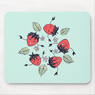 Mousepad Miúdo de sorriso bonito dos desenhos animados do