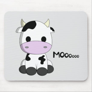 Mousepad Miúdos bonitos dos desenhos animados da vaca do
